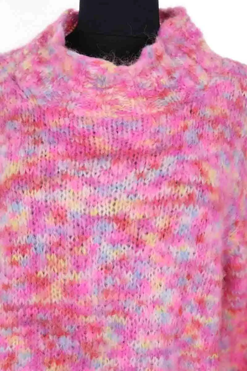 Pull Rose Carmine Rose en Laine