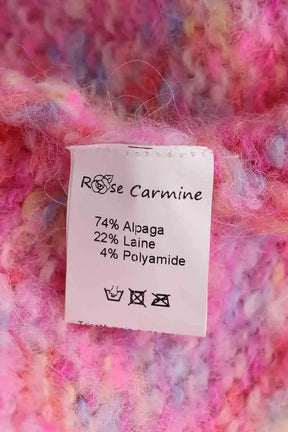 Pull Rose Carmine Rose en Laine