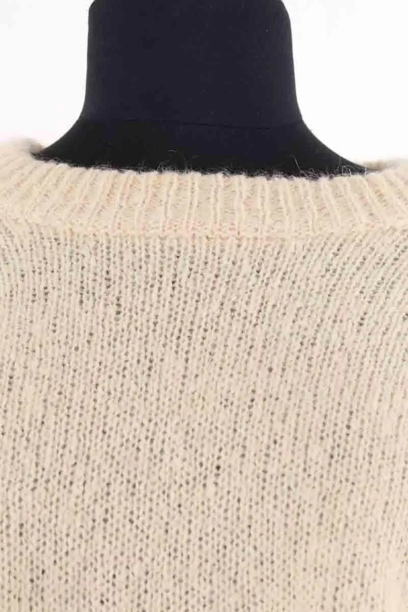 Pull Roseanna Ecru en Synthétique