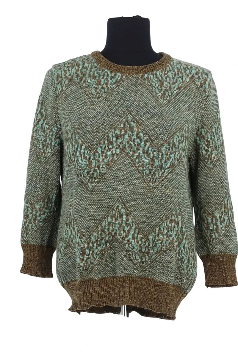 Pull Roseanna Vert en Lin, taille L - Seconde Main