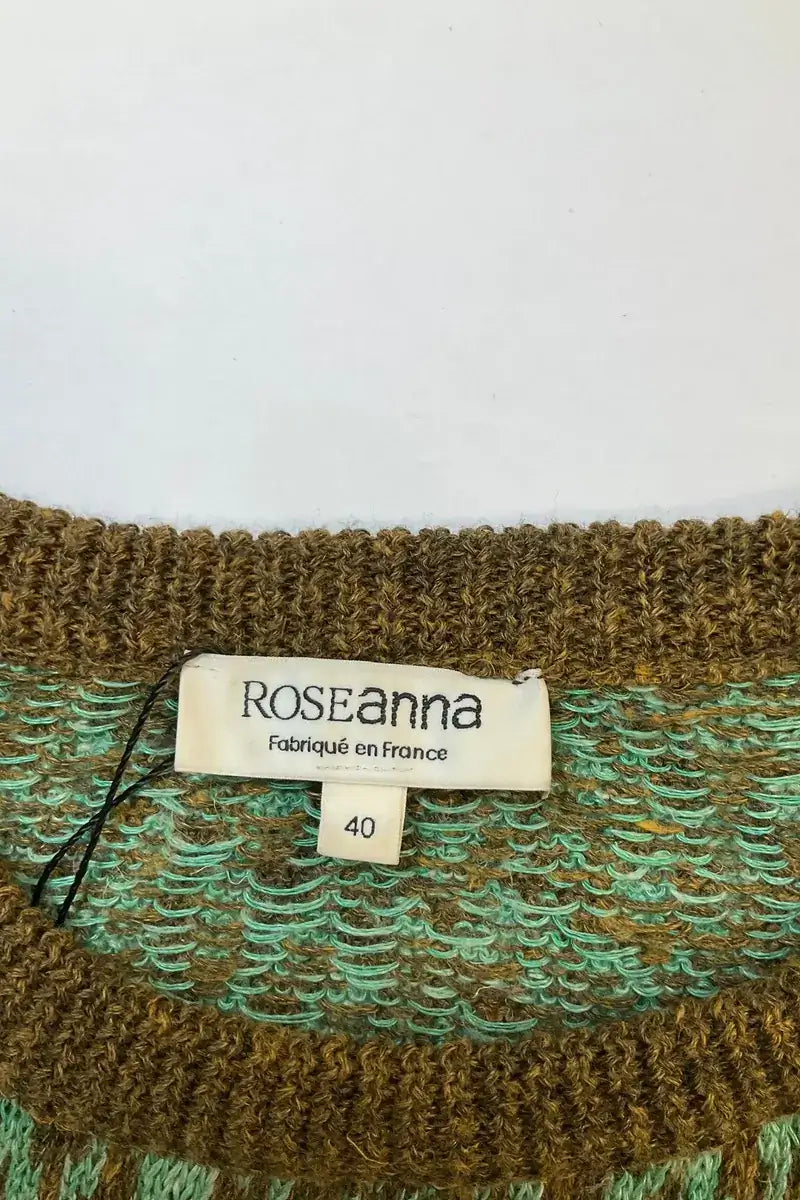 Pull Roseanna Vert en Lin