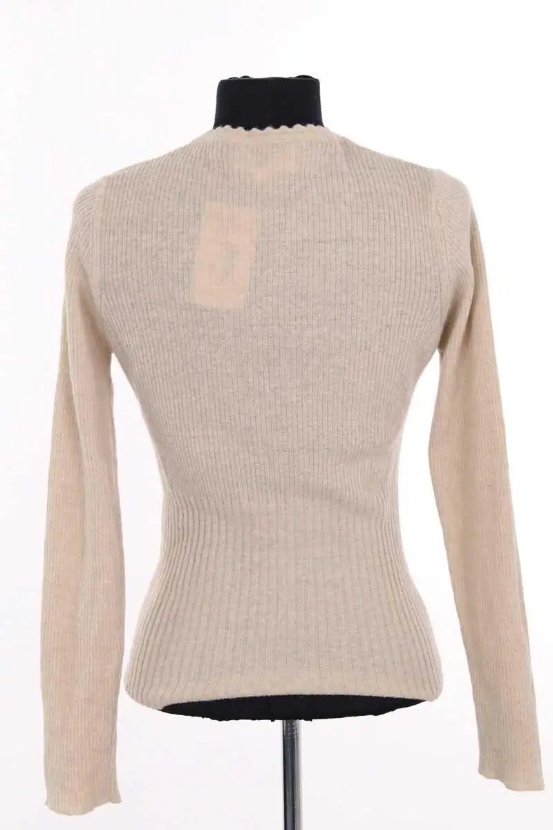 Pull Rouje Beige en Synthétique