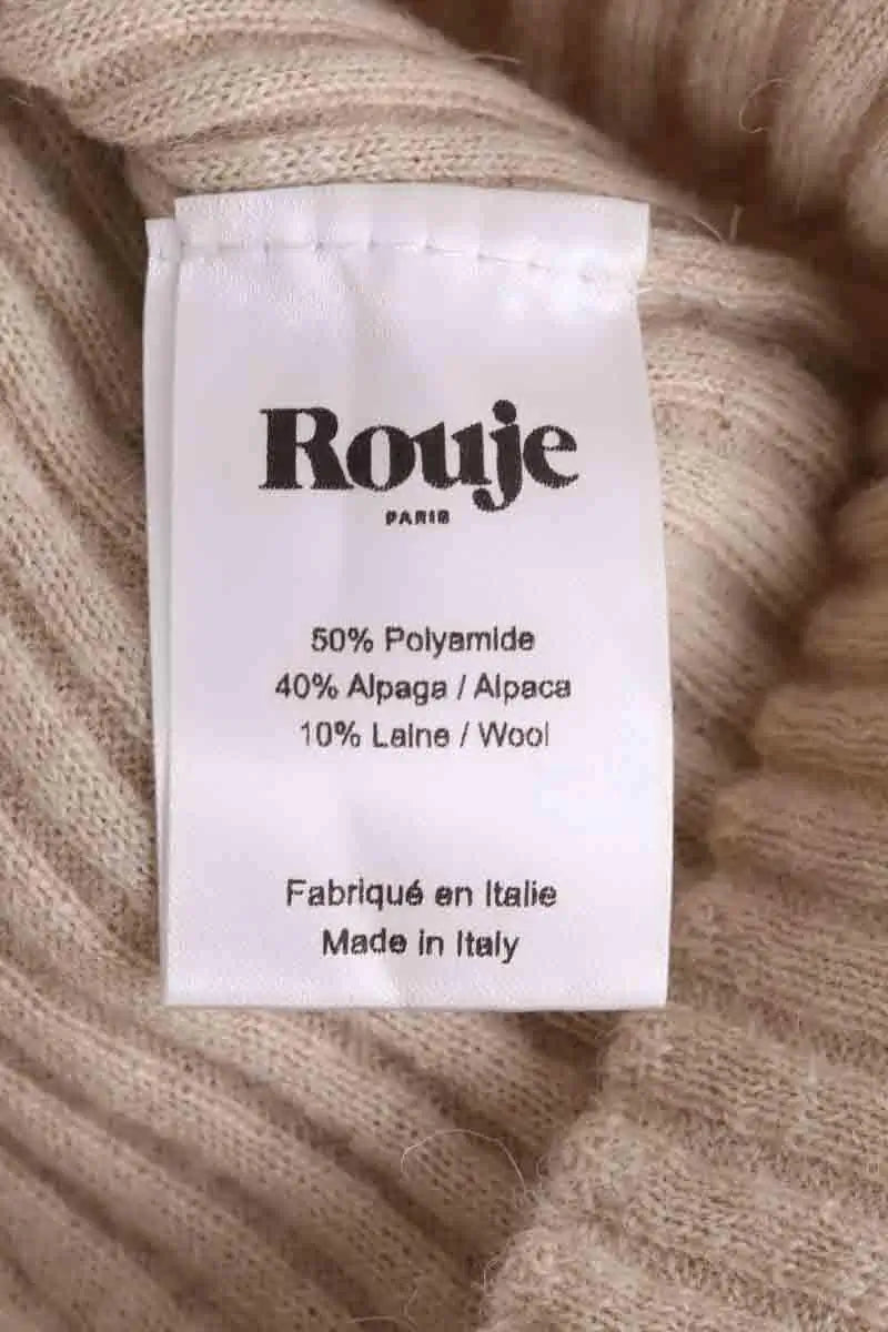 Pull Rouje Beige en Synthétique