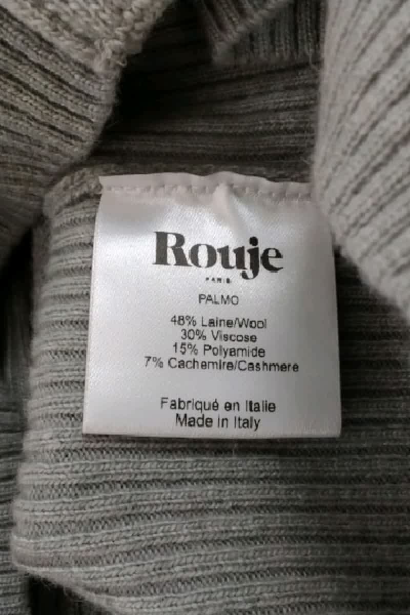 Pull Rouje Gris en Laine