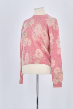 Pull Rouje Rose en Laine