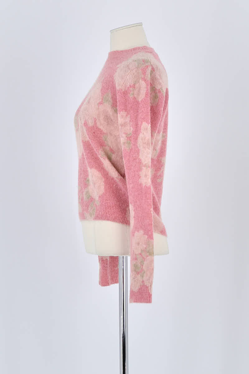 Pull Rouje Rose en Laine