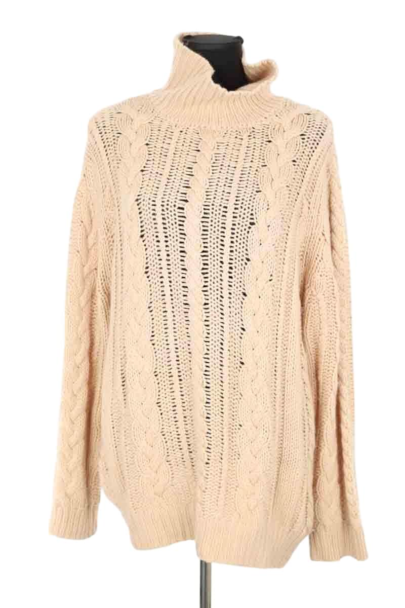 Pull Ryan Roche Beige en Cachemire, taille L - Seconde Main