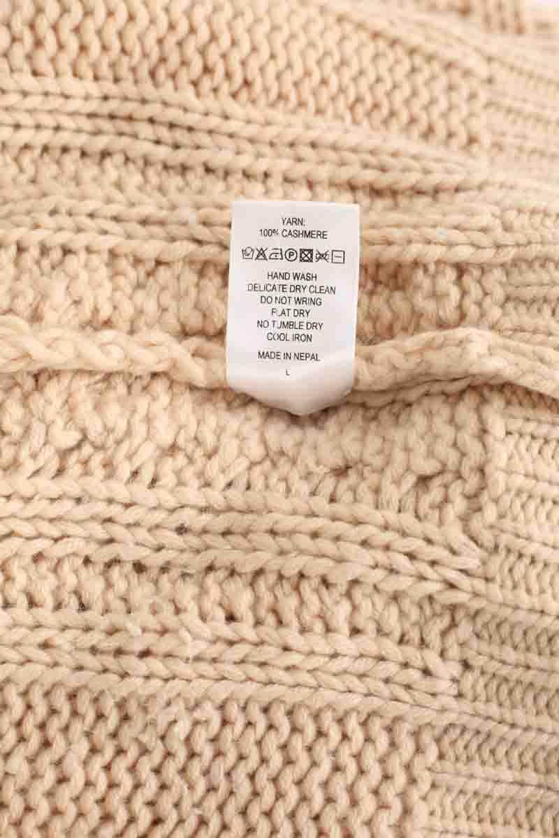 Pull Ryan Roche Beige en Cachemire