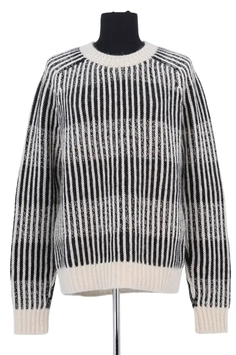 Pull Saint Laurent Blanc en Laine, taille M - Seconde Main