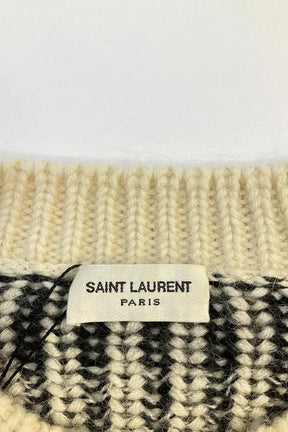 Pull Saint Laurent Blanc en Laine