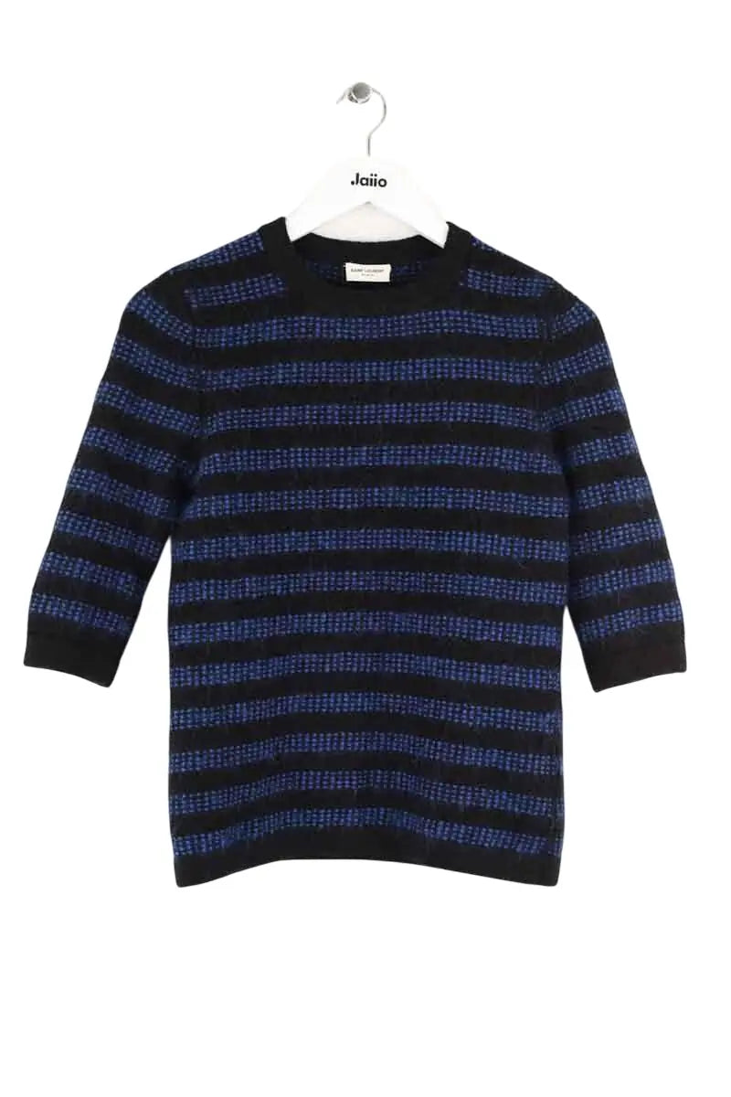 Pull Saint Laurent Bleu en Coton, taille S - Seconde Main