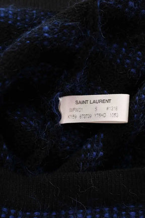 Pull Saint Laurent Bleu en Coton