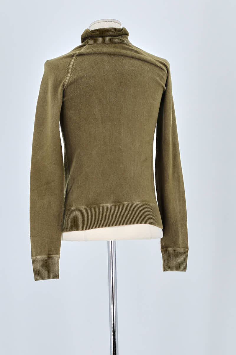 Pull Saint Laurent Kaki en Laine