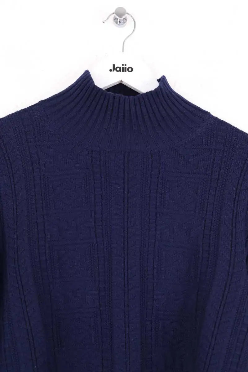 Pull Salvatore Ferragamo Marine en Laine