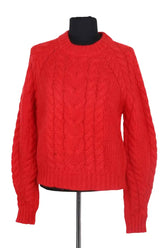 Pull Samsoe Samsoe Rouge en Laine, taille S - Seconde Main