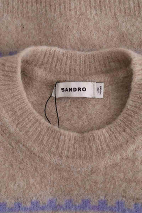 Pull Sandro Beige en Laine