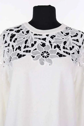 Pull Sandro Blanc en Coton