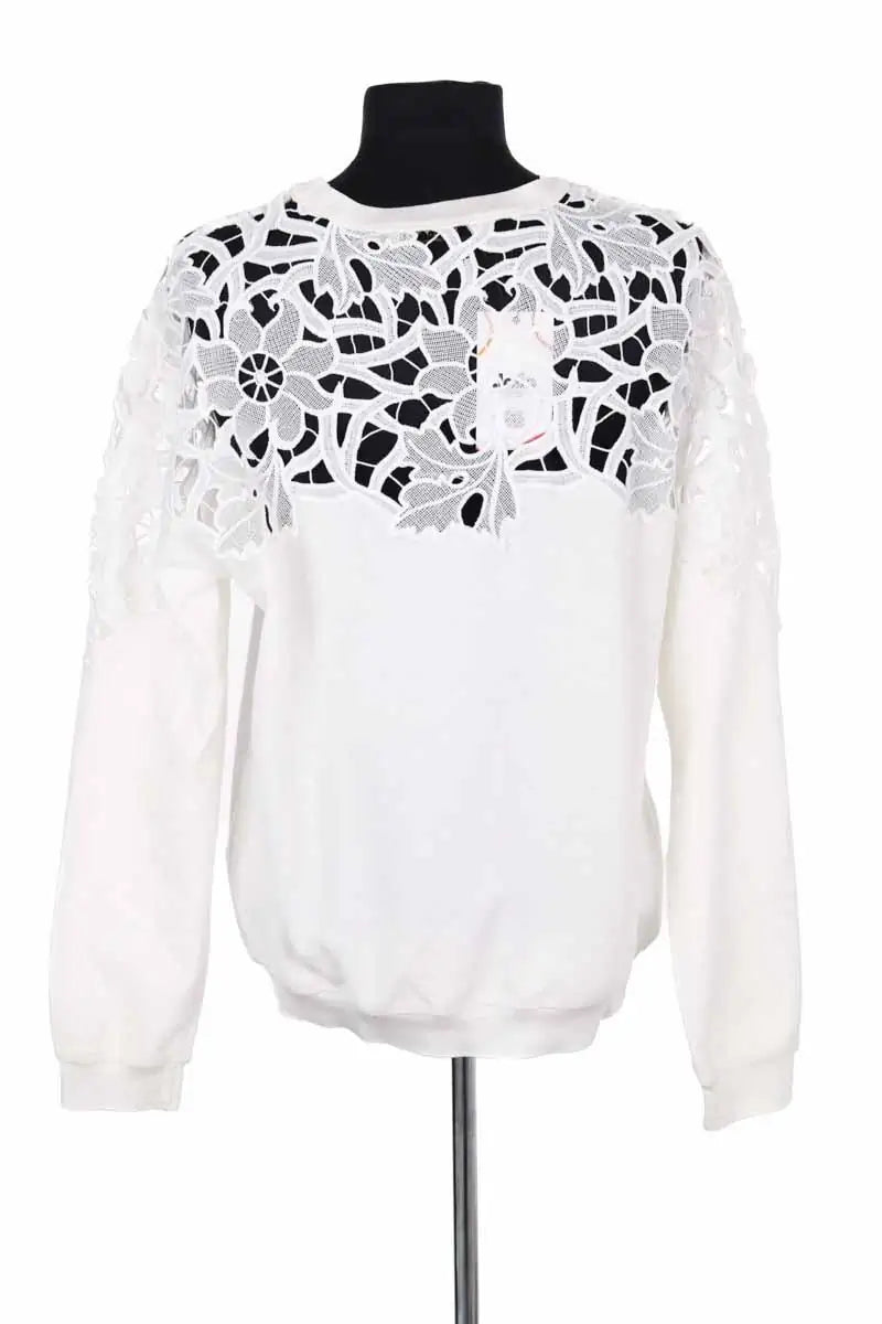 Pull Sandro Blanc en Coton