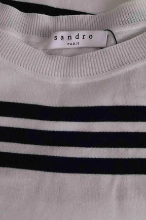 Pull Sandro Blanc en Coton