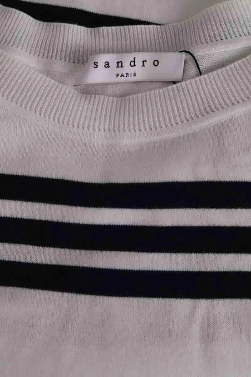 Pull Sandro Blanc en Coton