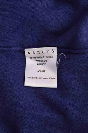 Pull Sandro Bleu en Coton