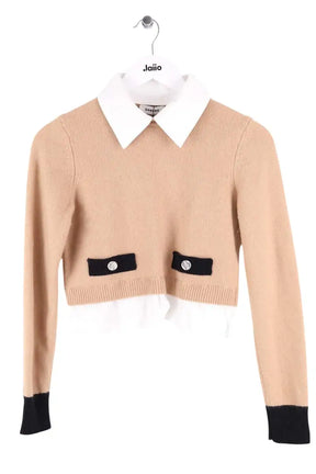 Pull Sandro Camel en Coton, taille S - Seconde Main