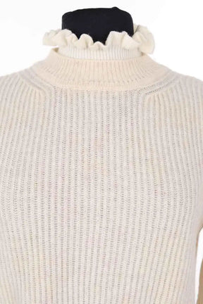 Pull Sandro Ecru en Laine