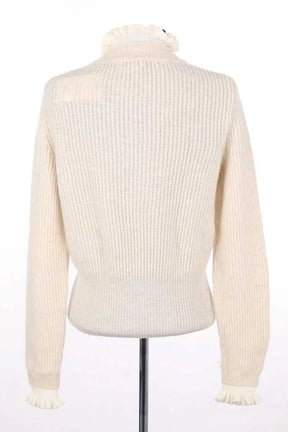 Pull Sandro Ecru en Laine