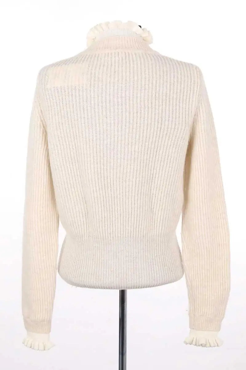 Pull Sandro Ecru en Laine