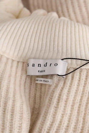Pull Sandro Ecru en Laine