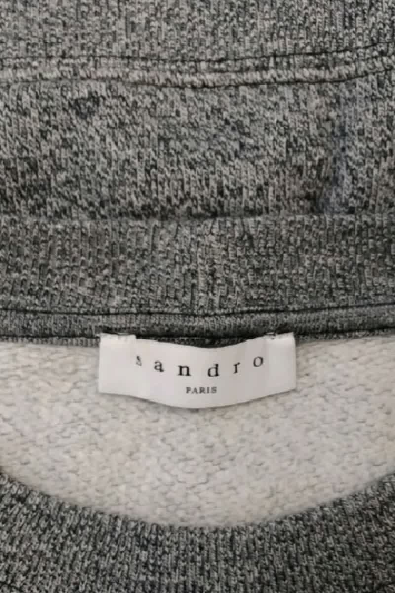Pull Sandro Gris en Coton
