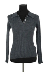 Pull Sandro Gris en Laine, taille XS - Seconde Main