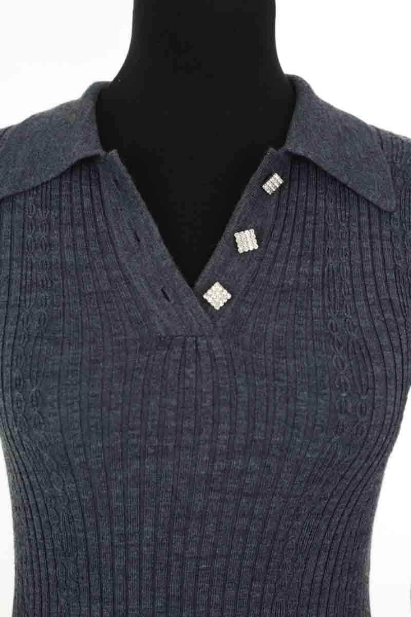 Pull Sandro Gris en Laine