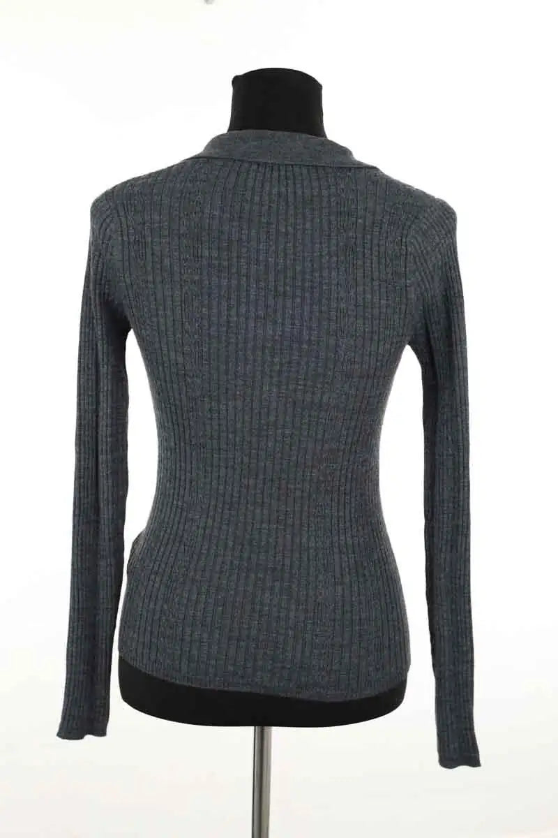 Pull Sandro Gris en Laine