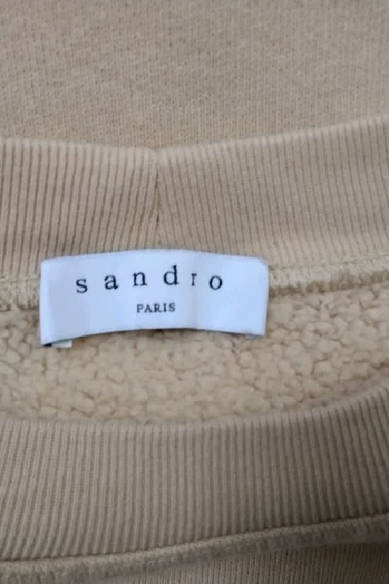 Pull Sandro Jaune en Coton