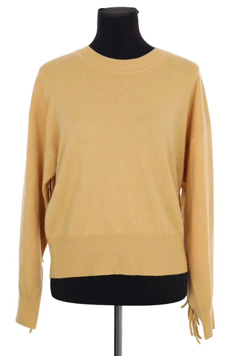 Pull Sandro Jaune en Laine, taille M - Seconde Main