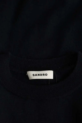 Pull Sandro Marine en Laine