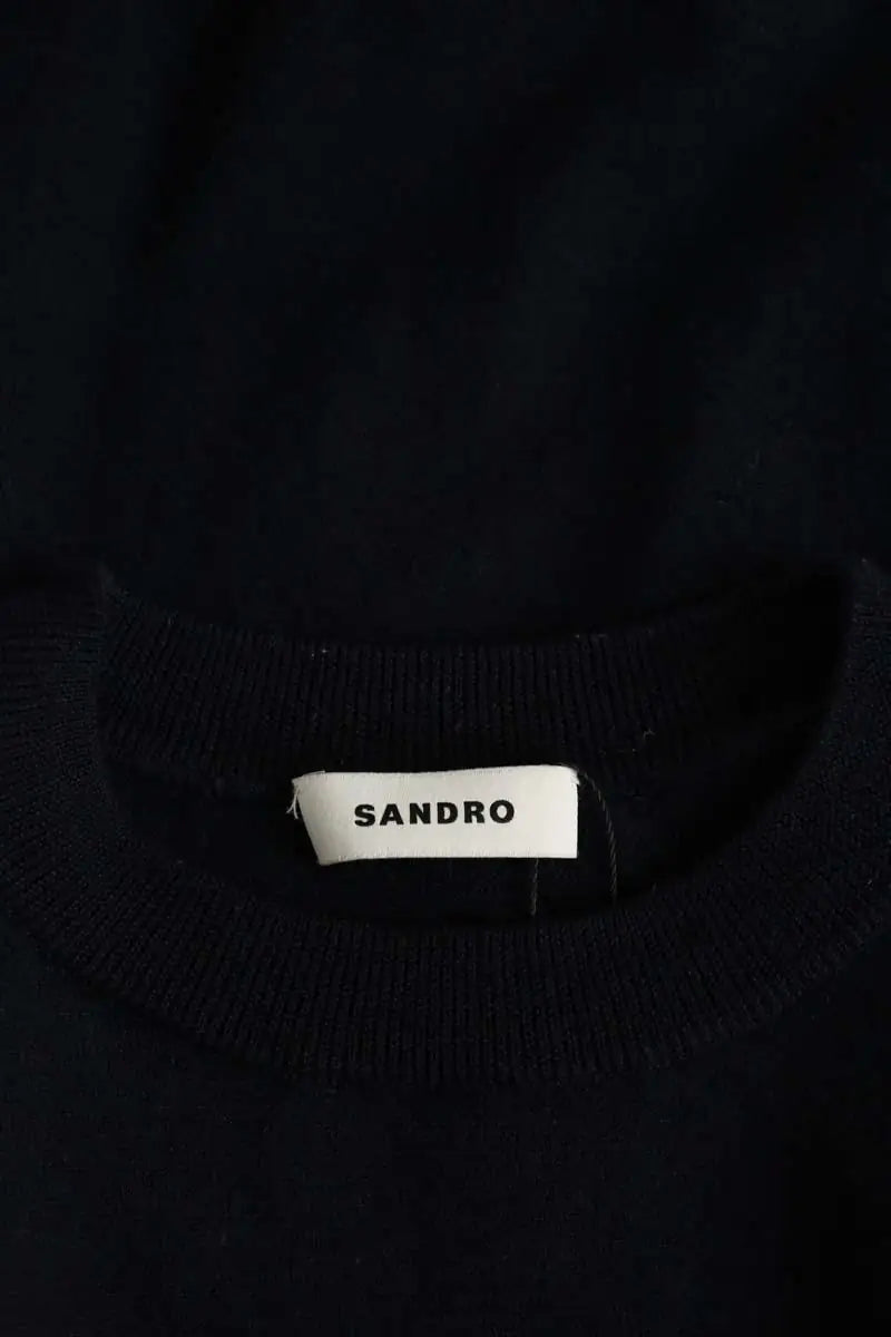 Pull Sandro Marine en Laine
