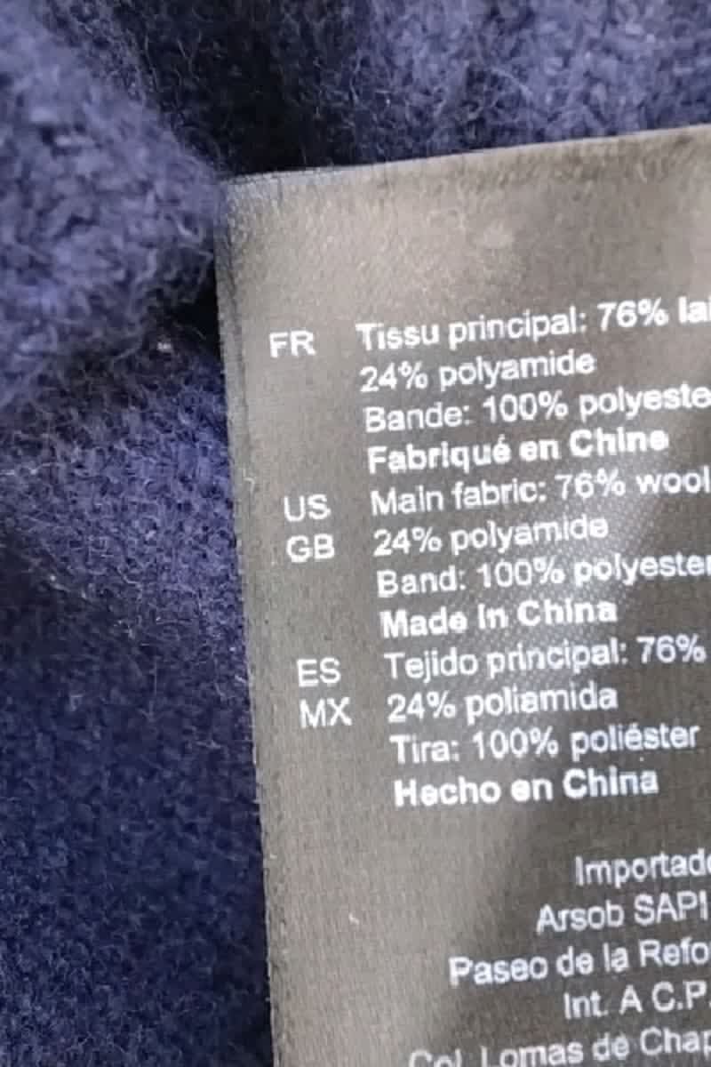 Pull Sandro Marine en Laine