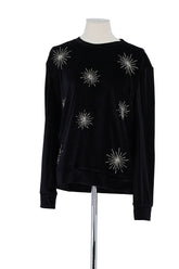 Pull Sandro Noir en Polyester, taille M - Seconde Main