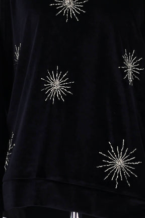 Pull Sandro Noir en Polyester