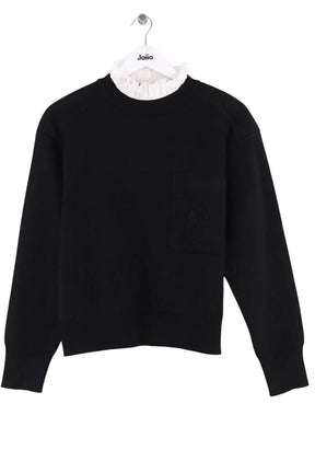 Pull Sandro Noir en Synthétique, taille L - Seconde Main