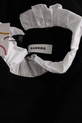 Pull Sandro Noir en Synthétique