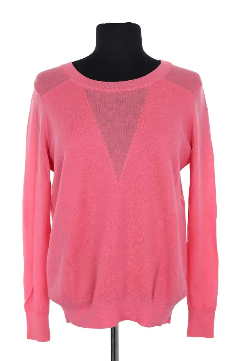 Pull Sandro Rose en Laine, taille S - Seconde Main