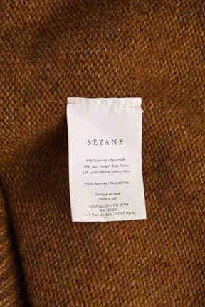 Pull sans manches Sézane Camel en Synthétique