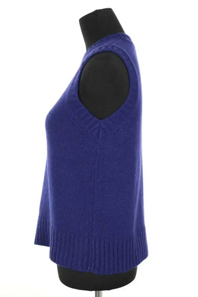 Pull sans manches Soeur Bleu en Laine