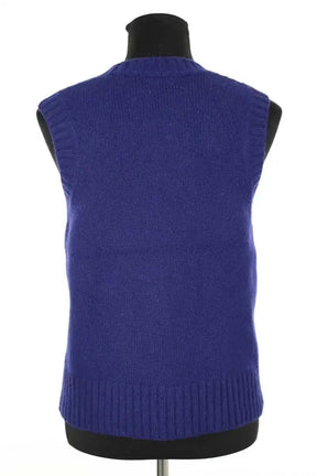 Pull sans manches Soeur Bleu en Laine