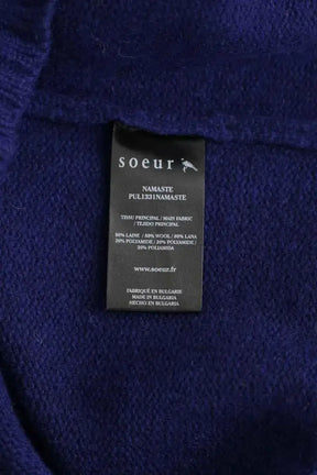 Pull sans manches Soeur Bleu en Laine