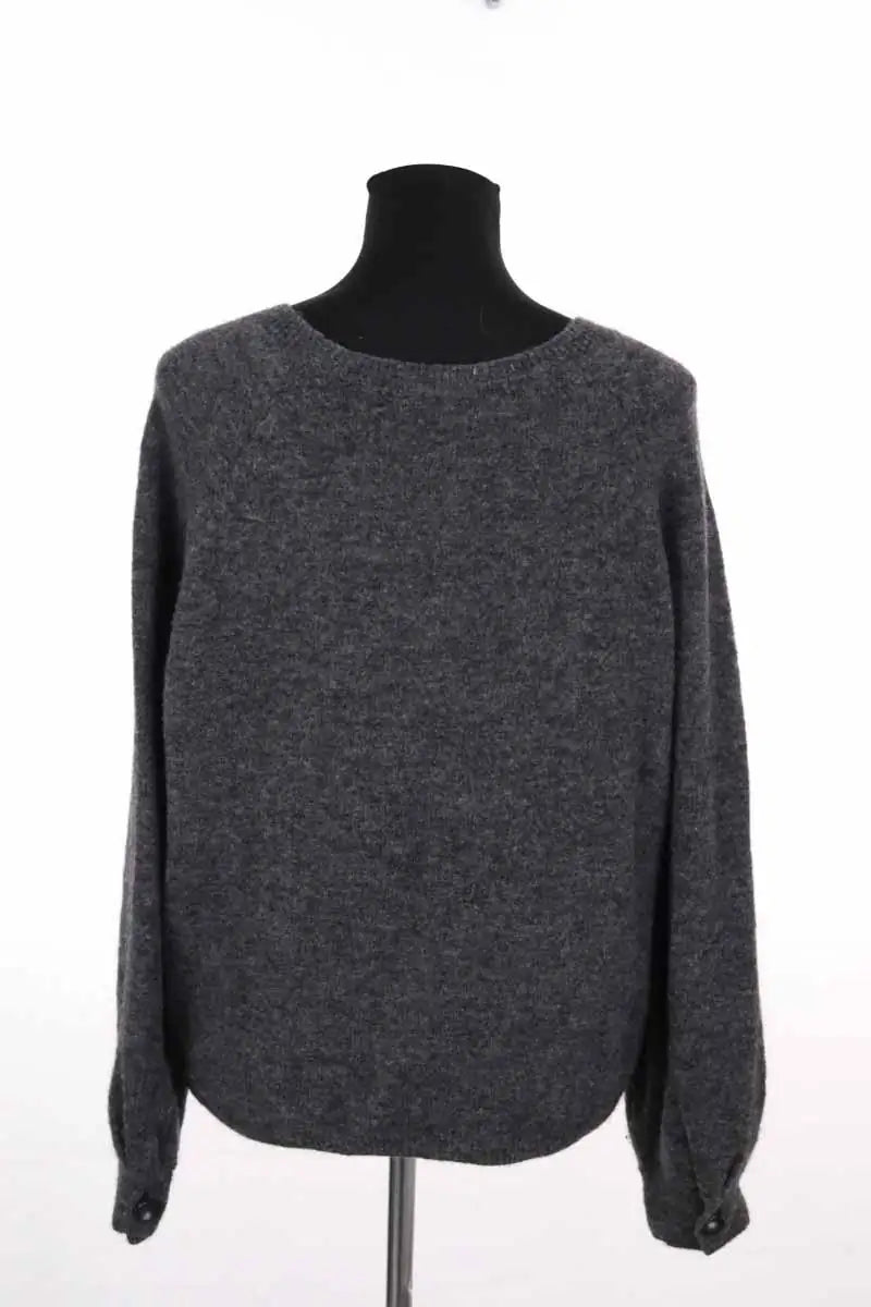 Pull Sézane Anthracite en Laine