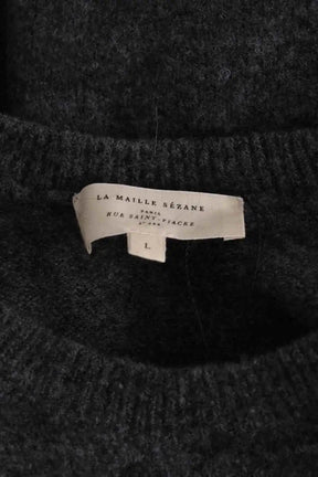Pull Sézane Anthracite en Laine